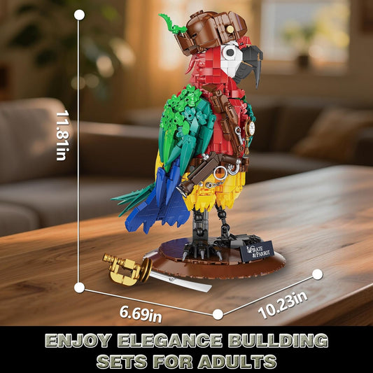 Pirate Parrot Flowers Building Set 1236PCS