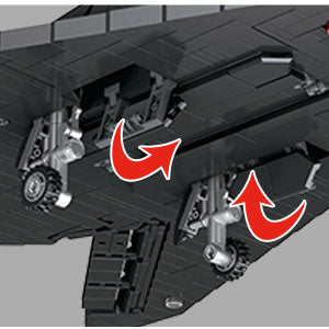 Military Fighter Building Set for Adults, F-117 A Nighthawk Aircraft Plane Model Kit