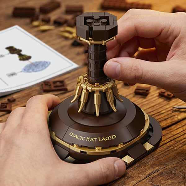 Magical Wizard Sorting Hat Building Blocks Lamp | LED Night Light (698 PCS)