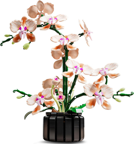 Orchid Building Sets Artificial Flowers Plant Gifts