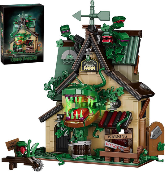 Haunted House Building Set Man-Eating Flower Farm Architecture Model Kit