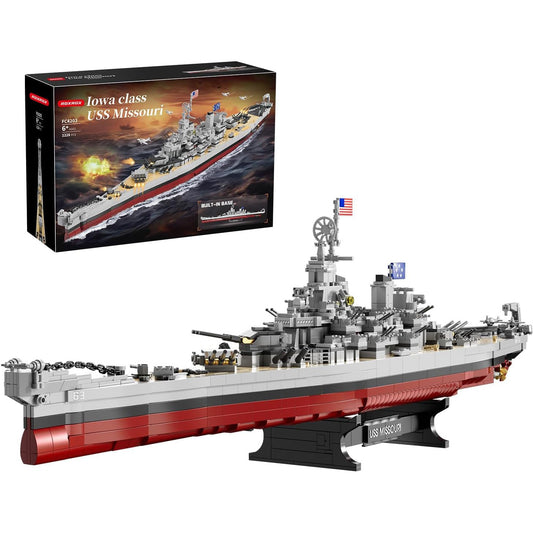 Military Series World War II Battleship Building Kit 2228 Pieces