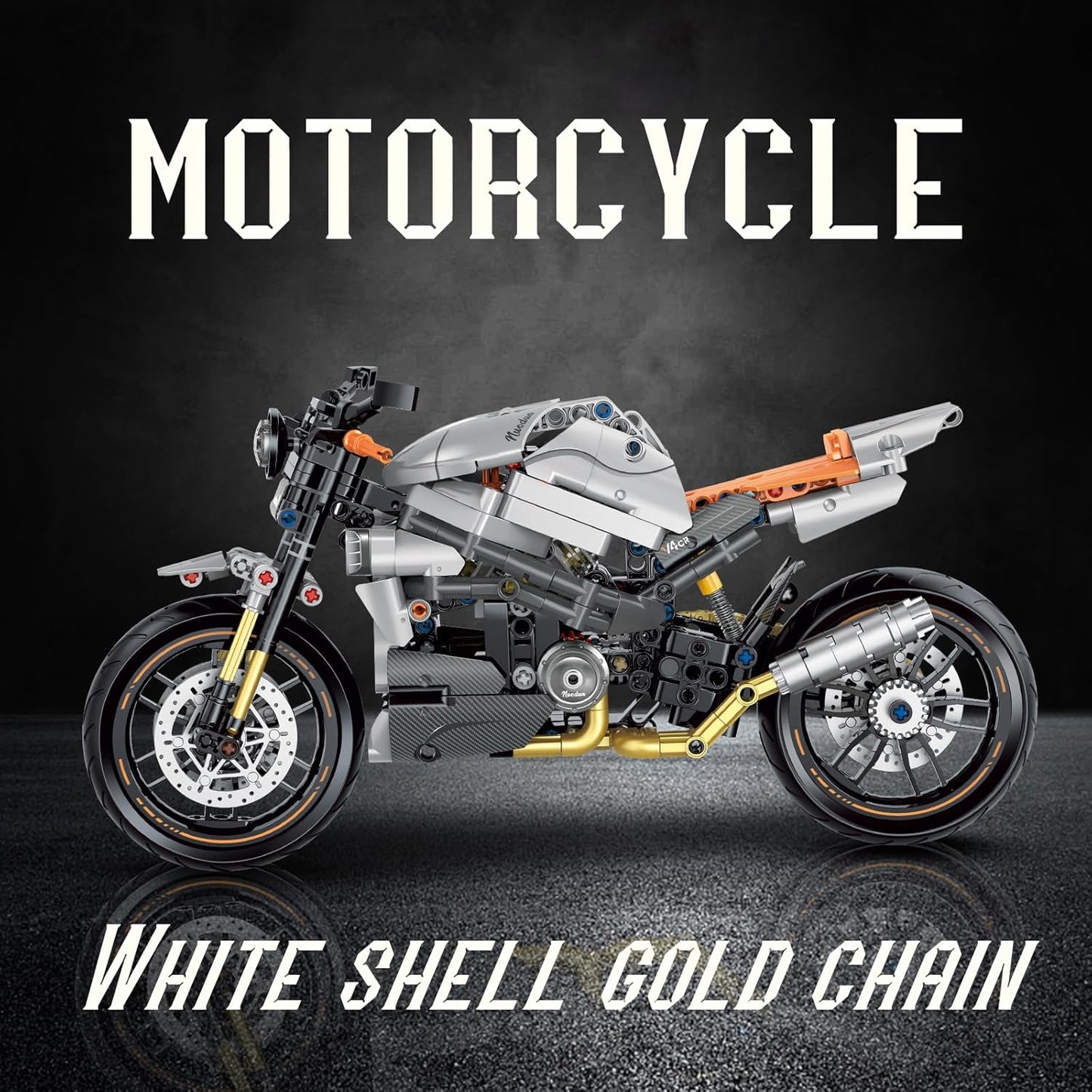 1:8 Motorcycle Building Set for Adults, Building Blocks for Adults(579PCS)