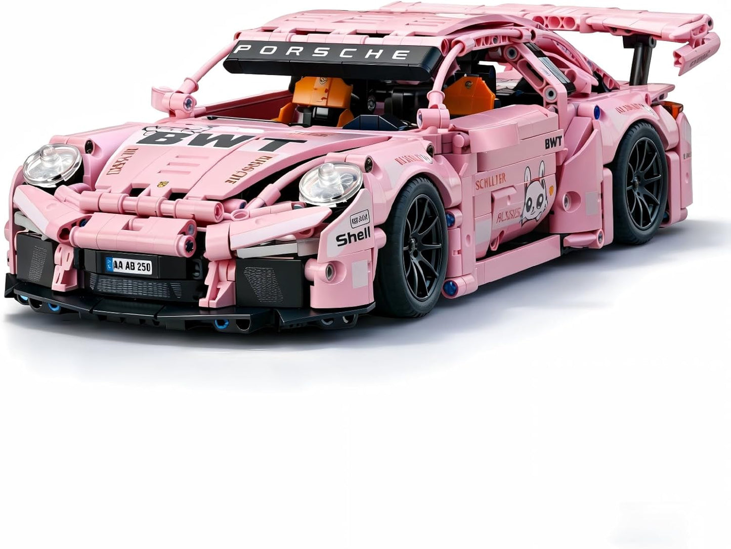 1:14 Pink Sport Racing Car Building Blocks Model Kit(1288 PCS)