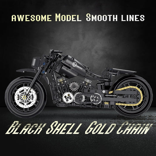 1:8 Motorcycle Building Set for Adults, Building Blocks for Adults(579PCS)