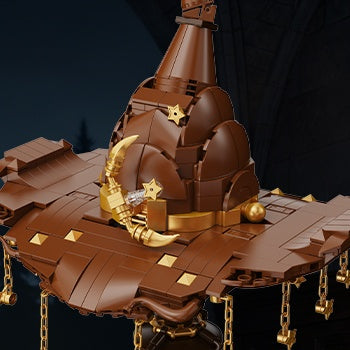 Magical Wizard Sorting Hat Building Blocks Lamp | LED Night Light (698 PCS)