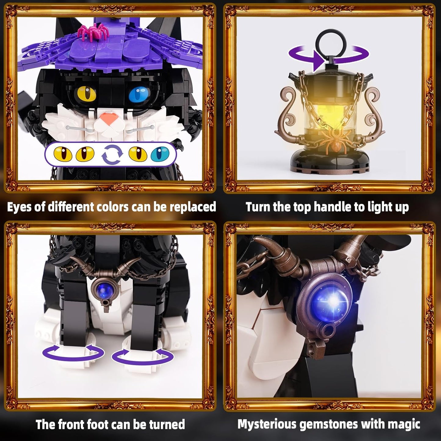 Harry Magic Cat Animal Building Set(1128 PCS)