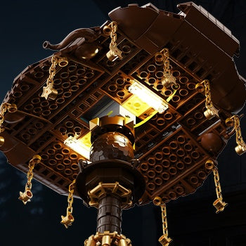 Magical Wizard Sorting Hat Building Blocks Lamp | LED Night Light (698 PCS)