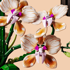 Orchid Building Sets Artificial Flowers Plant Gifts