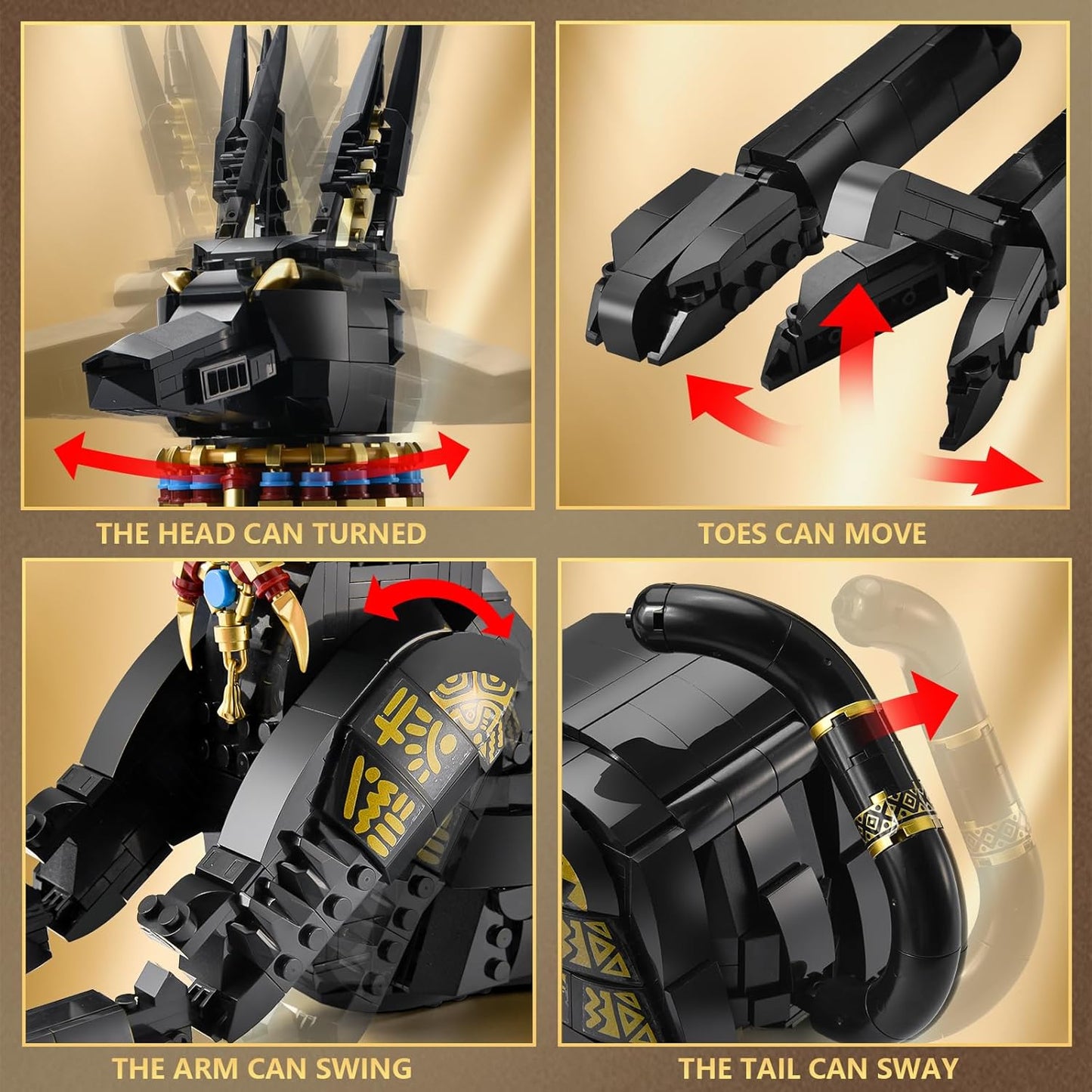 Animal Dog Model Building Blcoks for Home Decor(1208PCS)