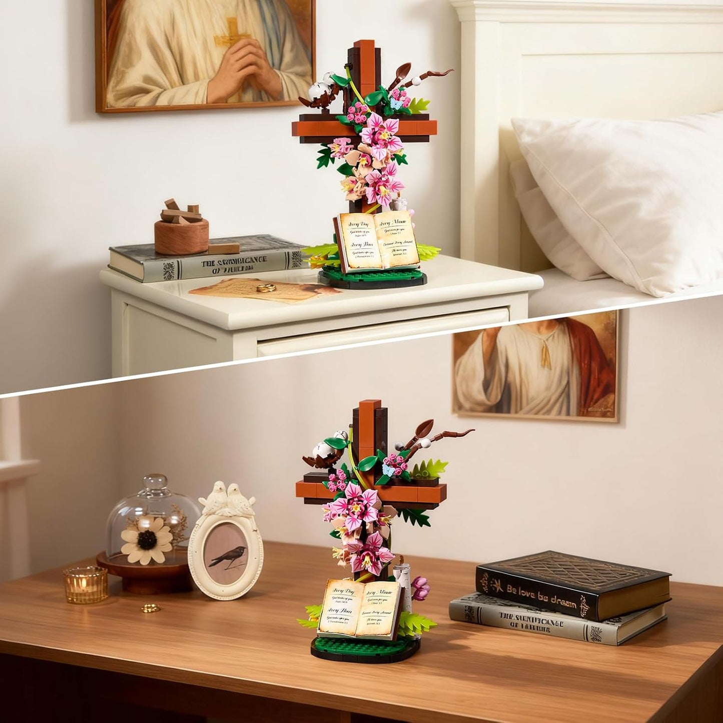 Jesus Cross Flower Building Set(568 PCS)