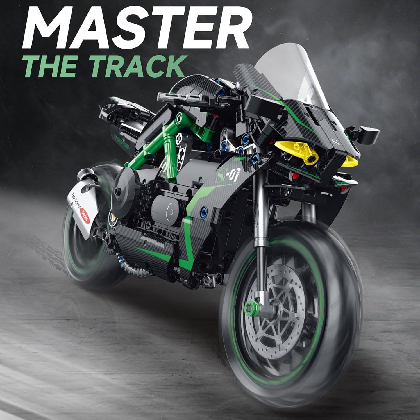 1:8 Motorcycle Building Set for Adults,Kickstand for Display(511PCS)