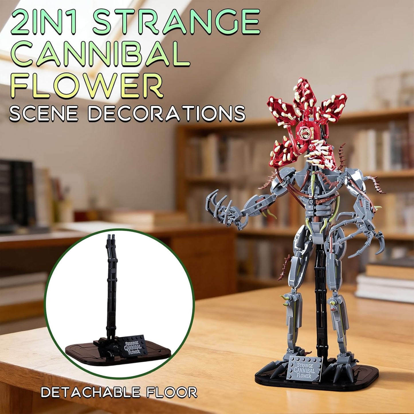 2-in-1 Demogorgon Cannibal Flower Building Set(858PCS)