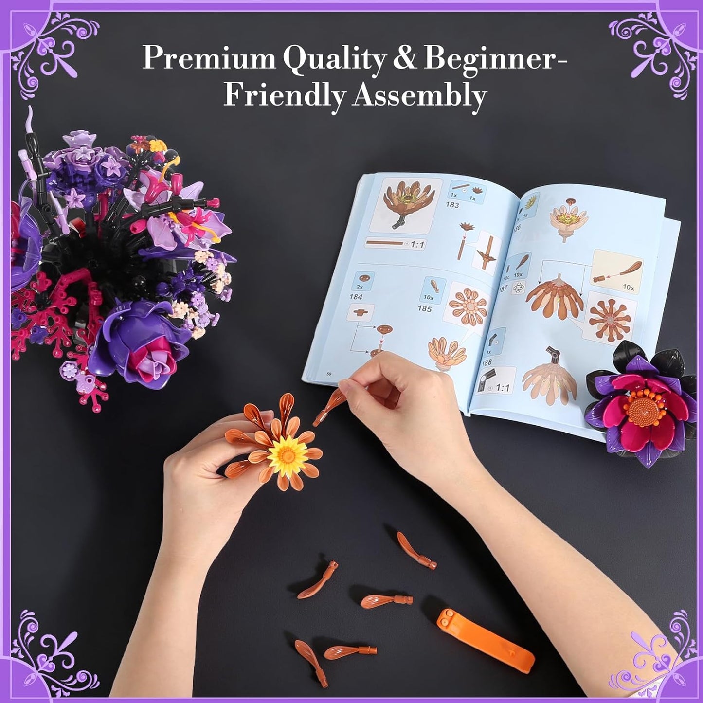 Flowers Bouquet Block Set