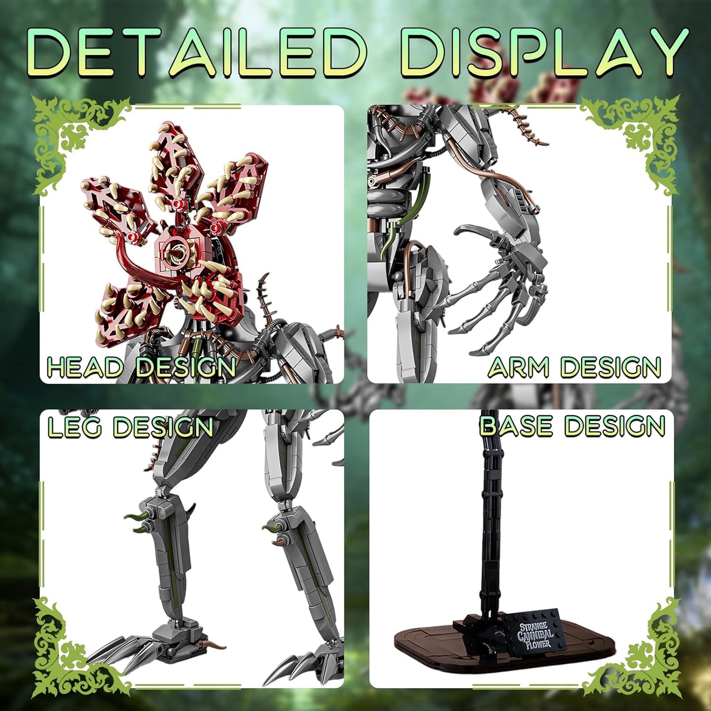 2-in-1 Demogorgon Cannibal Flower Building Set(858PCS)