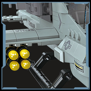 AH-1Z Viper Attack Helicopter Building Block Set (597 Pieces)