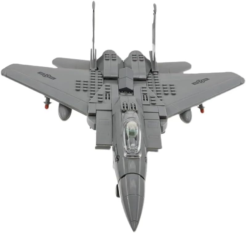 Fighter Jet Building Block Set 227 Pcs F-15 Eagle Fighter Jet Building Toys Set