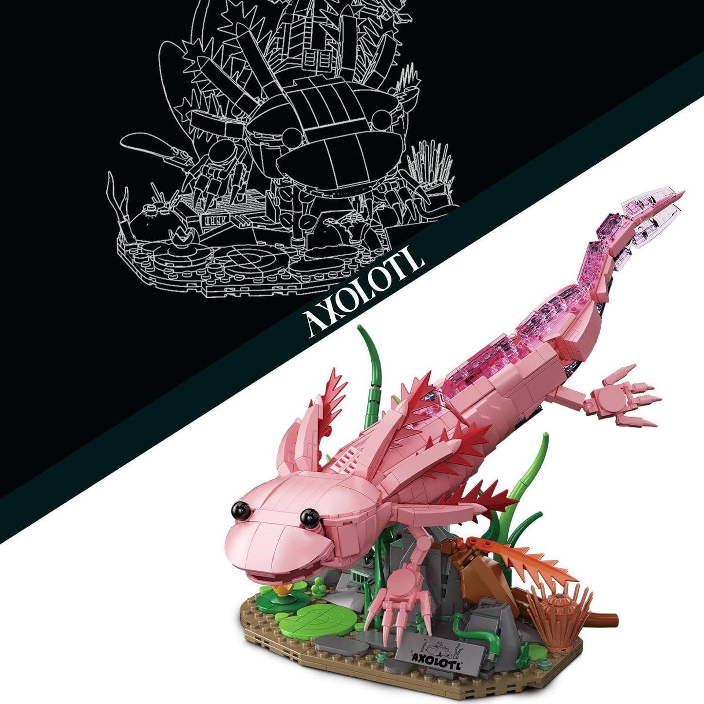 Axolotl Building Set 998 PCS