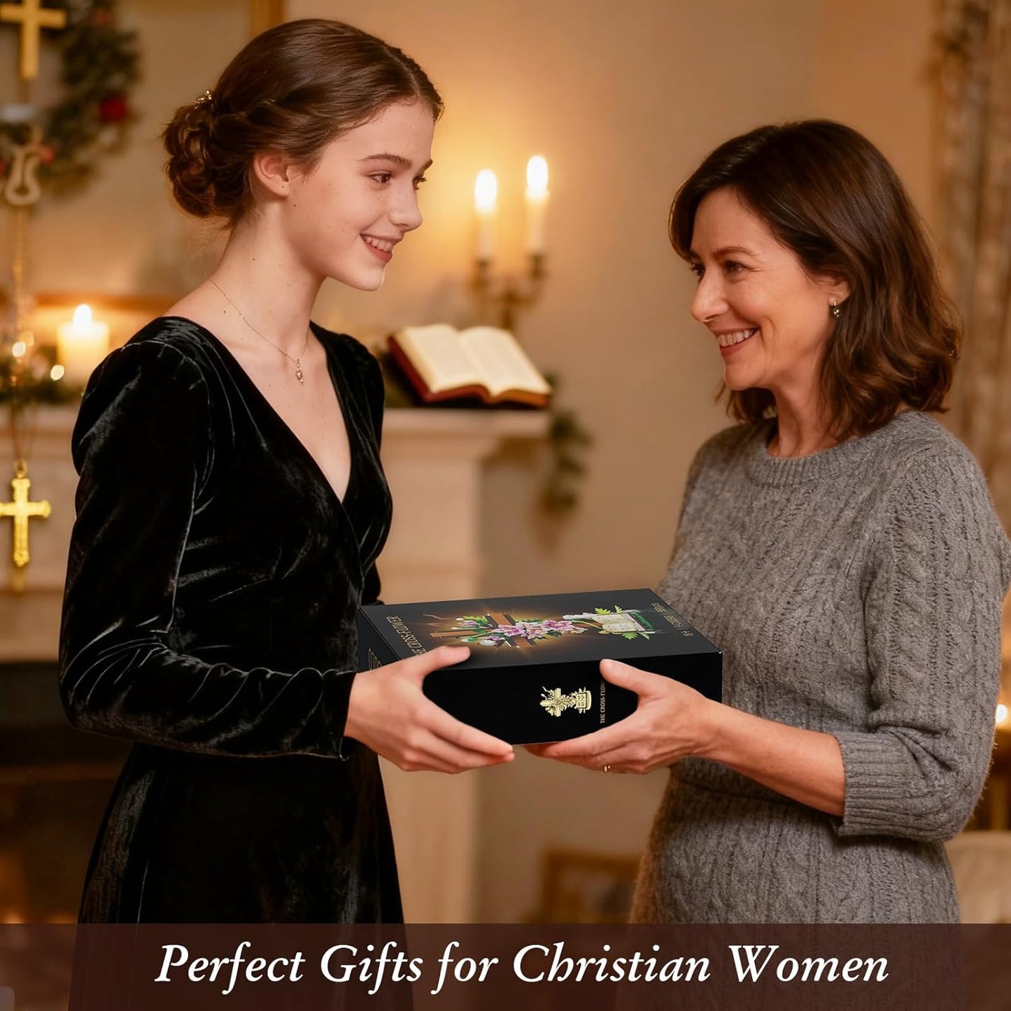 Jesus Cross Flower Building Set(568 PCS)