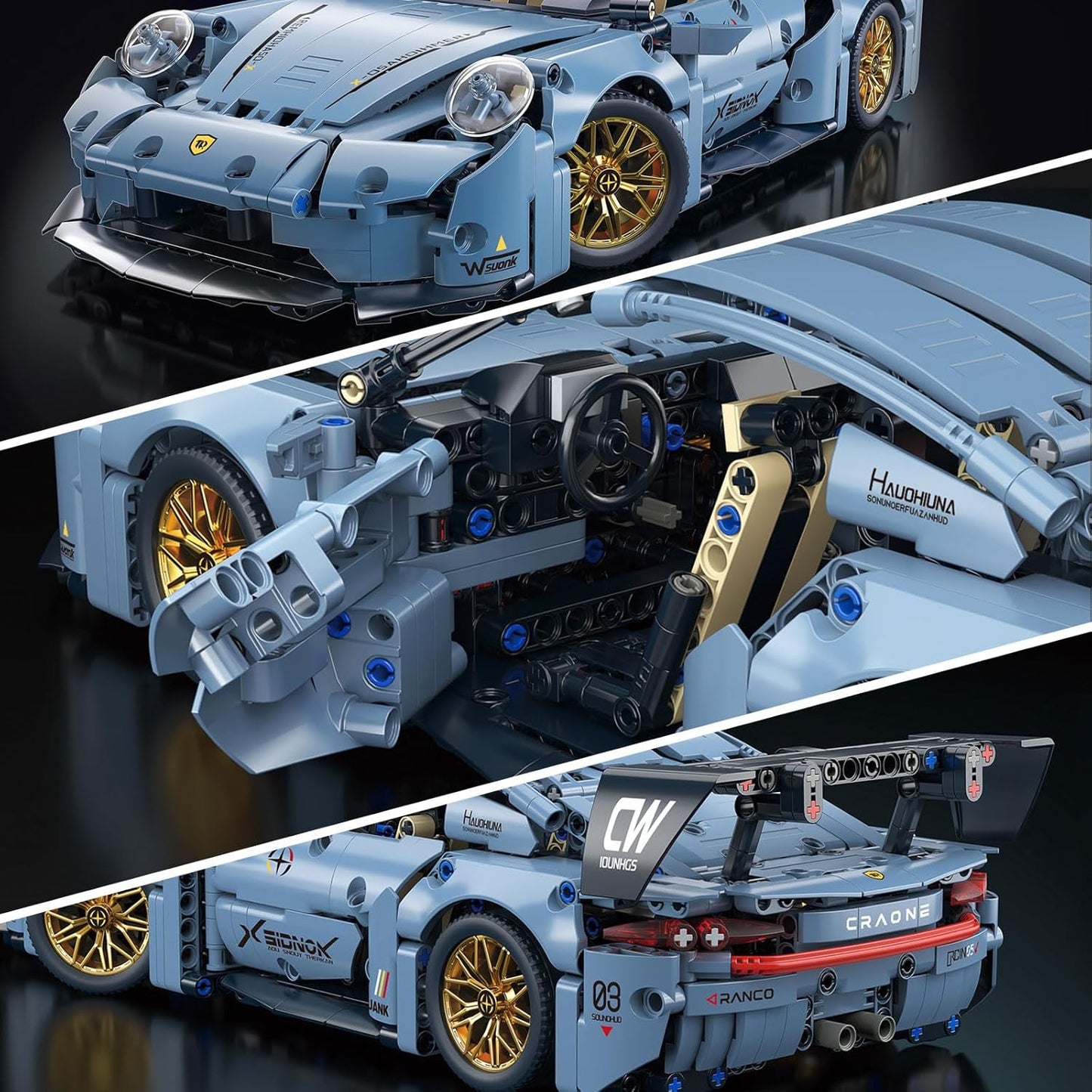 1:14 MOC Toys Racing Model Car Kits