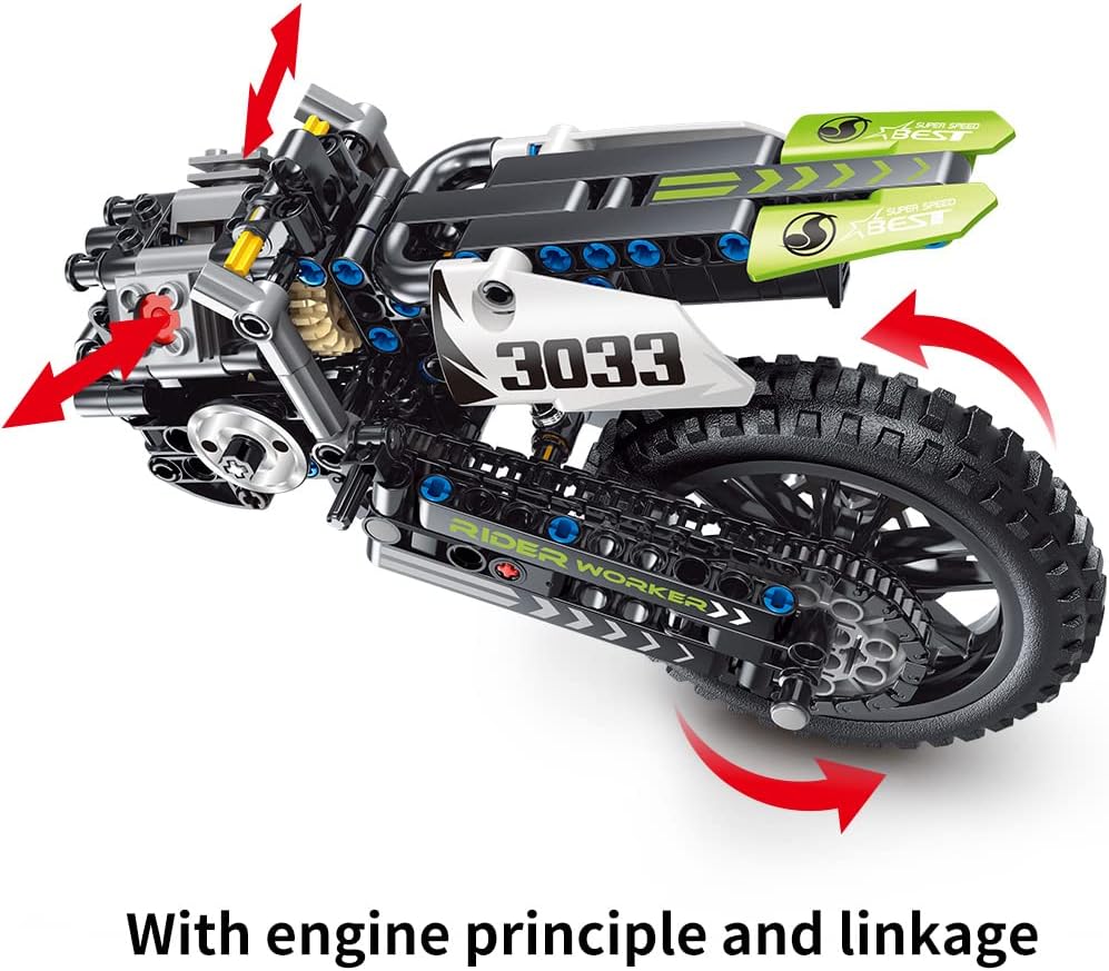 Motorcycle Toy Building Blocks Kit (476 PCS)