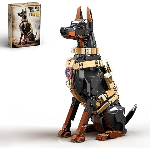 Doberman Police Dog Building Blocks(376PCS)
