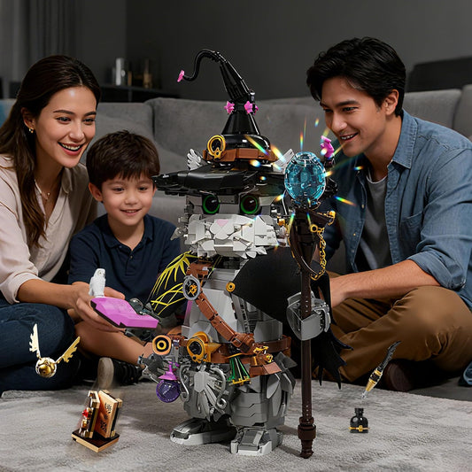 Magic School Wizard Cat Building Set 1458 Pieces